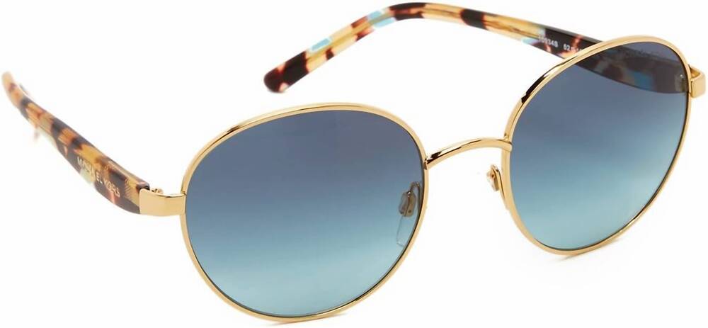 NEW MICHAEL KORS women's sadie iii non polarized sunglasses in gold